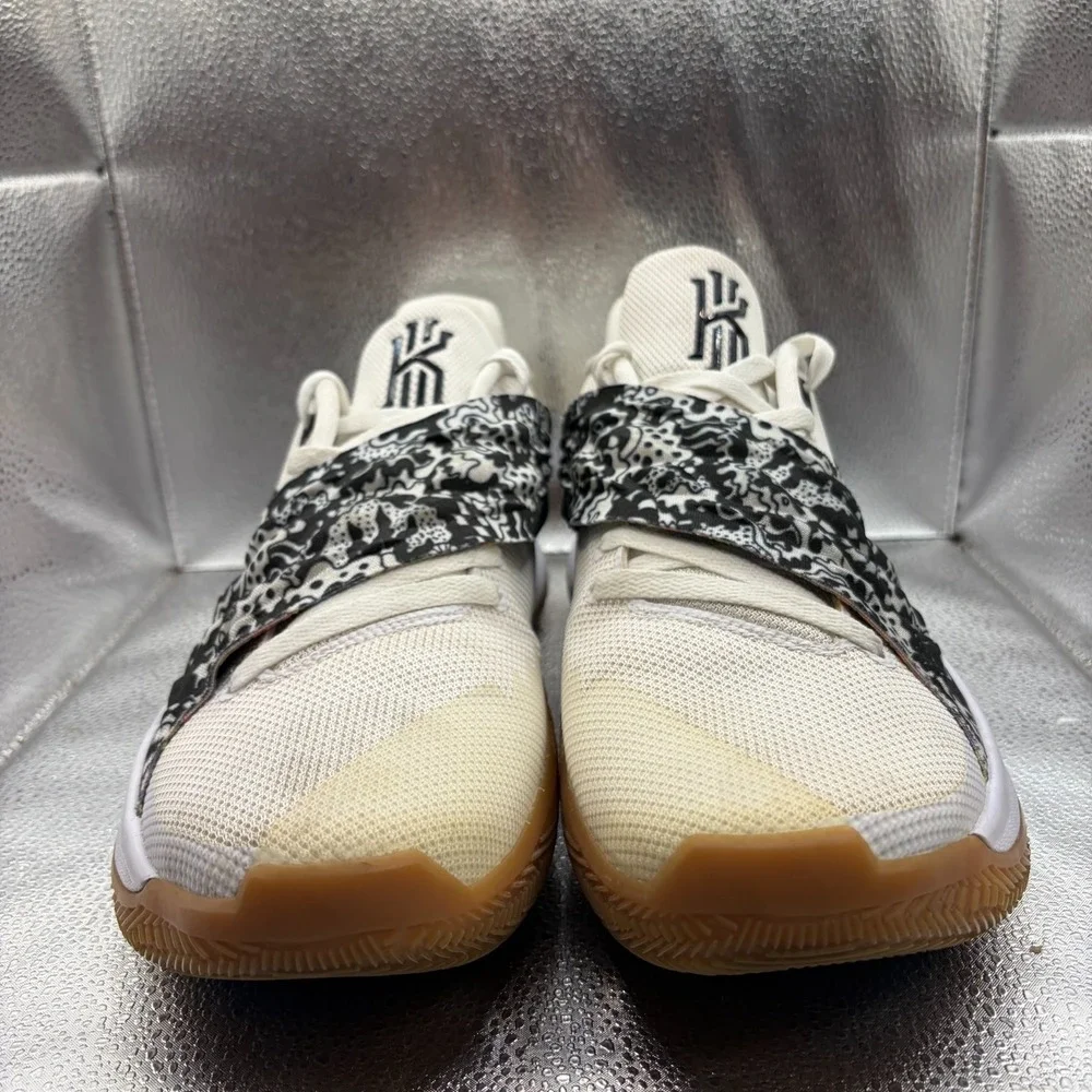 Size 13 Nike Kyrie Low 1 White/Black Mens Lace Up Athletic Sneaker A08979-100